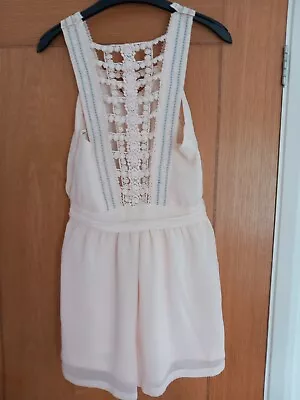 Miss Selfridge Petites Size 10 Pale Pink Culottes Outfit Good Condition • £5
