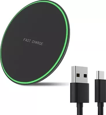 Fast Wireless Charger Charging Pad For Apple IPhone 15 & Samsung • £5.99