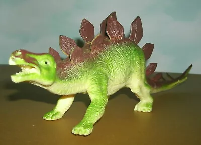 Stegosaurus Miniature Animal Figure Dinosaur (11.5  Long Plastic) K&M 84495 • $10.99