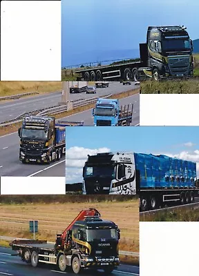 Col Photo: Bundle Of 4 Assorted Dyce Carrier Lorry  Photos • £1.20