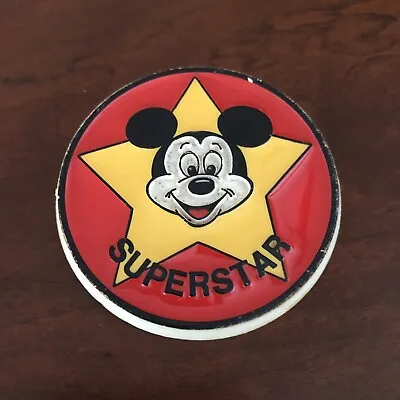 Vintage 2 1/4  Promo Pinback Button #86-110 - Disney - Mickey Mouse Superstar #1 • $9.99
