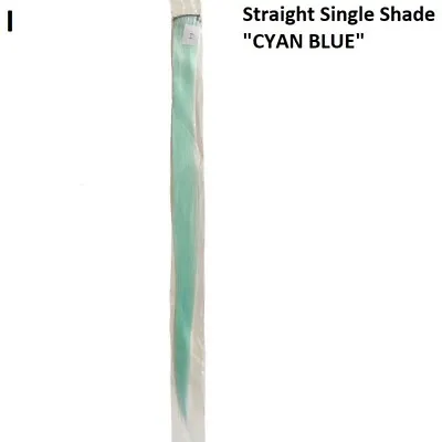 Synthetic Color Straight Hair Piece Extension Clip In Highlight Rainbow Streak • $5.99