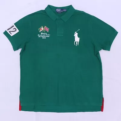 C3836 VTG Polo Ralph Lauren Mexico 012 Track And Field World Polo Shirt Size 2XL • $19.99