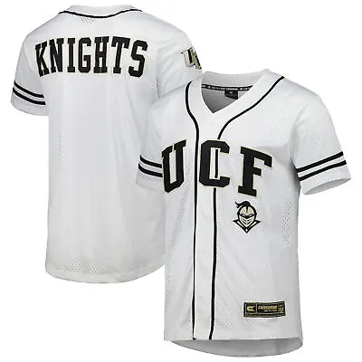 Men's Colosseum White UCF Knights Free Spirited Mesh Button-Up Baseball Jersey • $64.99