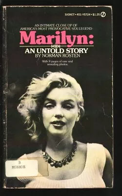 Marilyn: An Untold Story #5724 1973-SignetNorman Mailer-Ex-library Book-Paper... • $19.76