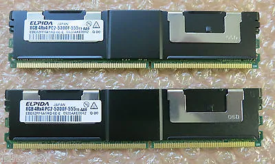 Original Dell 16Gb (2 X 8Gb Dimms) Memory Poweredge 1950 2950 2900 6950 R900 • $447.61