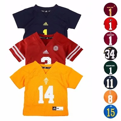 NCAA Official Replica Football Jersey Collection By Adidas New Born Size (3M-9M) • $14.99