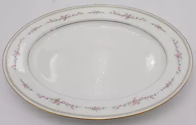 VTG Mikasa Japan Bone China Millbrooke 103 Serving Platter 14.75  Gold Trim • $5.99