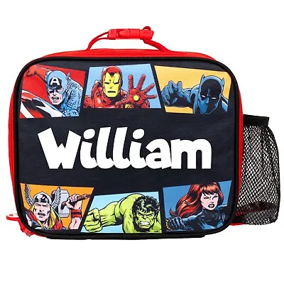 Marvel Personalised Avengers Children’s Lunch Bag Superhero Insulated Lunch Bag • £11.99