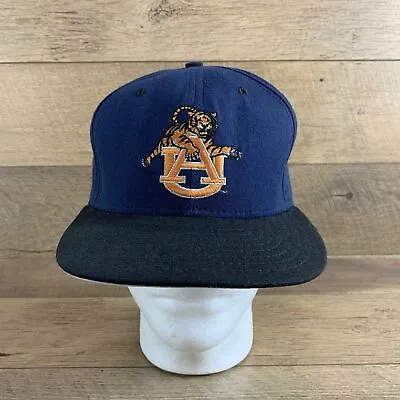 NCAA Auburn Navy / Black Bill New Era Low Profile Snapback Football Hat • $24.99