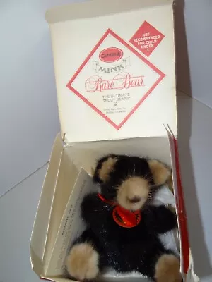 3rd Gen RARE BEAR - Genuine Mink Teddy Bear W/ Ribbon Tag Warranty Card & Box • $17.99
