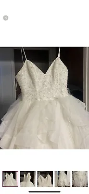 Vera Wang Wedding Dress White Size 14 • $500