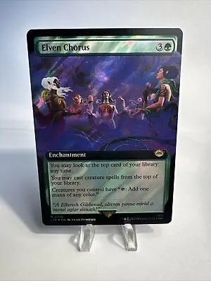 Elven Chorus (Extended Art) Surge Foil 775 (R) MTG Lord Of The Rings (LTR) • $4.99