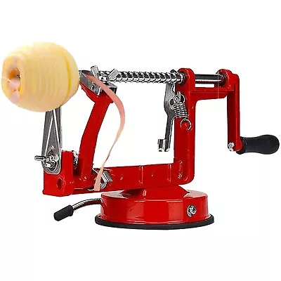 Apple Peeler Slicer Corer Dicer Cutter Kitchen Potato Fruit & Veg Machine 3 In 1 • £8.85