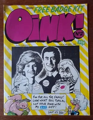 OINK! Comic Issue #2 May 1986 ➕️FRANKEN-SWINE Poster! RARE! - See Full Details: • £5
