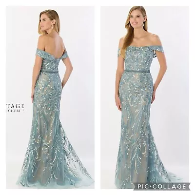 Mon Cheri Montage M2230 Evening Dress ~LOWEST PRICE GUARANTEE~ NEW Authentic • $399