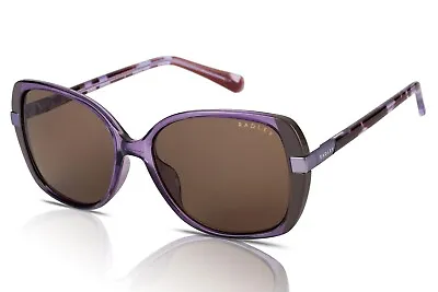 Radley Women's Sunglasses Morwenna 161 Gloss Crystal Purple/Brown Lens • £34.99