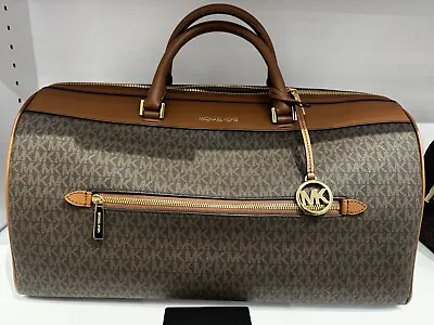 Michael Kors Travel Duffle Weekender Bag - Brown • $199