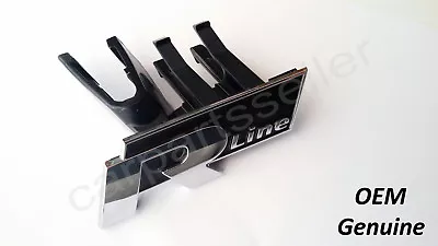 $62.77 • Buy VW CC Front Grill R-Line Chrome Emblem Badge Logo Holder 12-17 3C8853948B FXC