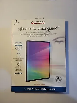 $25.90 • Buy Invisible Shield Glass Elite Visionguard+ For IPad Pro Gen 5/4/3 (12.9in)