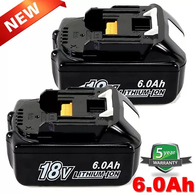 For Makita 18V 6.0Ah LXT Lithium-Ion BL1830 BL1850B BL1860B Tool Battery-2Pack • $29.89