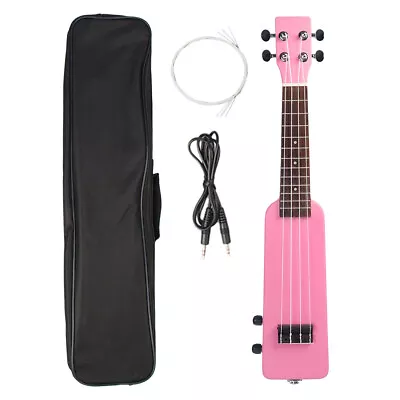 21 Inche Electric Ukulele Ukulele Uke Kit W/Gig Bag 3.5mm Audio Cable Silent Uke • $55.99