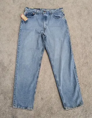 NWT Vintage Levi's 555 Jeans 90s Relaxed Fit Straight Denim Mens 36x32 Broken In • $57.99