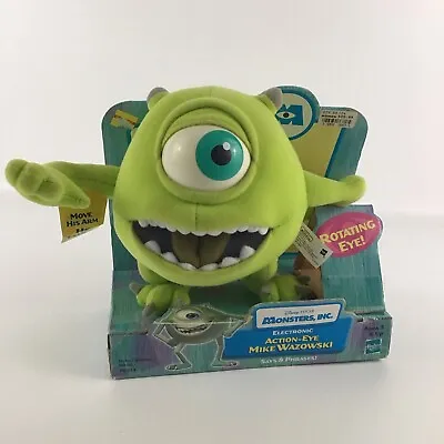 New Disney Monsters Inc Electronic Action Eye Mike Wazowski Plush Vintage 2001 • $71.96