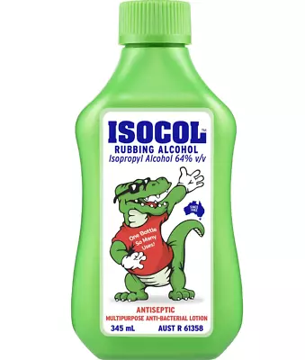 * Isocol Rubbing Alcohol 345mL  • $11.50