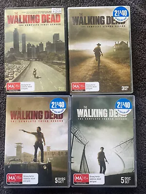 The Walking Dead Complete Set Seasons 1-4  1 2 3 4 (DVD) • $16.53