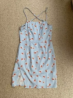 Zaful Women’s Blue Floral Minidress Size Small • £3.50