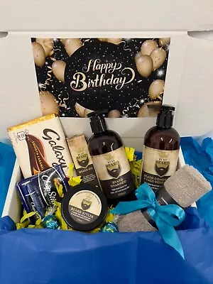 Men’s Birthday Gift Hamper Gift For Him Dad Husband Grandad Brother Beard Set • £18.99