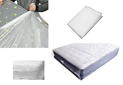 Polythene Mattress Bag | Heavy Duty DIY Removal Plastic Cover For Storage Moving • £5.99