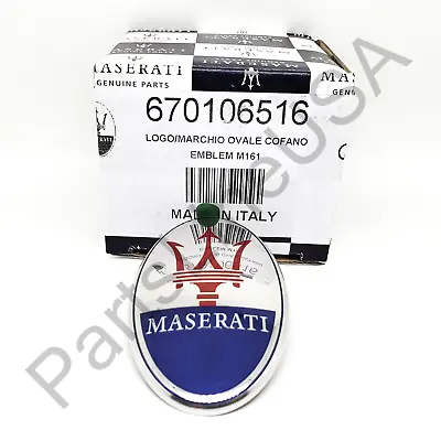 Genuine Maserati 4200 GranCabrio GranTurismo Front Grill Emblem 670106516 • $34.95