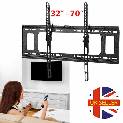 £11.95 • Buy Slim Tilt TV Wall Bracket Mount For 40 42 50 55 60 65 70 Inch LCD LED Smart TV