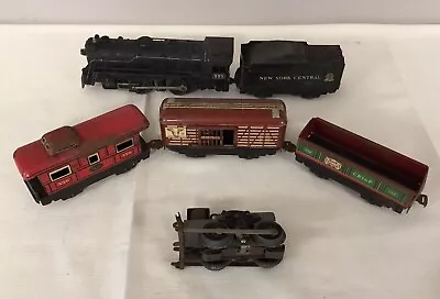 VTG Marx 999 O-gauge New York Central 2-4-2 Steam Locomotive With Tender 3 Cars • $39.99