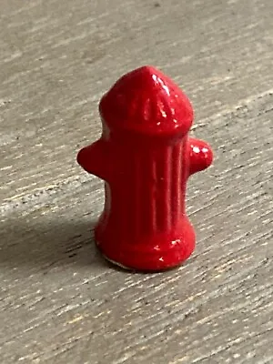 Vintage Miniature Red Fire Hydrant W/ Bug House Japan Sticker Fairy Garden House • $10