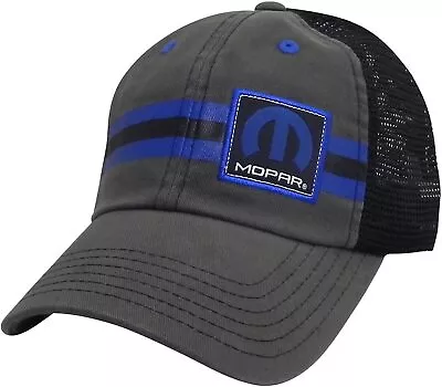 Mopar Baseball Cap Embroidered Logo Car Auto Racing Hat Gray Official Licensed • $19.99