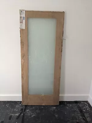 XL Joinery Pattern 10 Oak Internal Door With Obscure Glass 1981x838x35mm • £40