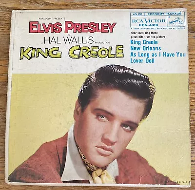 Elvis Presley  King Creole Vol. 1  RCA Victor EPA-4319 1958 Soundtrack Nice • $20