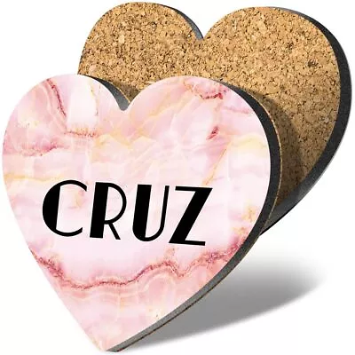 1 Heart Coaster Name Cruz Letter Lettering • £3.99