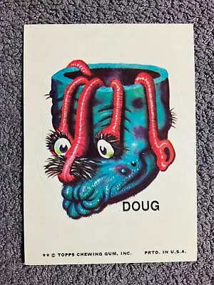 1973 1974 Topps Ugly Sticker Doug Tan Back Card • $4.95