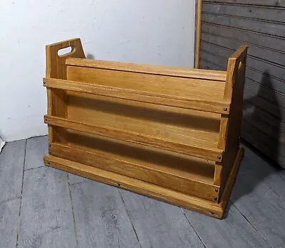 Vintage A Brandt Ranch Oak Wood Magazine Rack Stand 2921 • $495