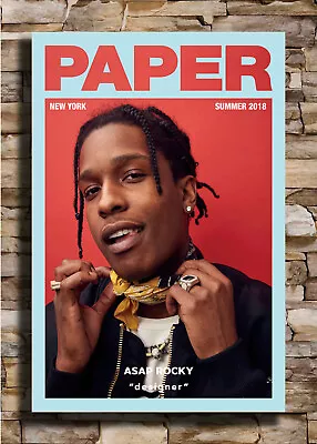 1407 ASAP Rocky Hip Hop Rapper Music Fabric Poster 21x14 27x40 • $6.90