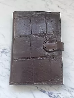 Mulberry Pocket Book Brown Leather Unused With Inserts • £110