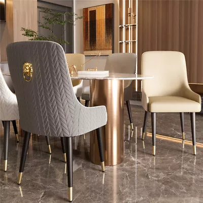 2PCS Luxury Leather Dining Chair Cushion Seat For Kitchen Restaurant Dining Room • $328.95