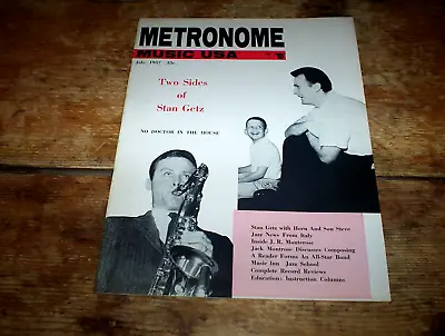 1957 METRONOME Magazine STAN GETZ Cover MUSIC INN JAZZ SCHOOL J.R. Monterose EXC • $29.95