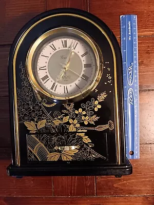 Oriental-Style Quartz Mantle Clock By Grace - Made In Japan • $15.95