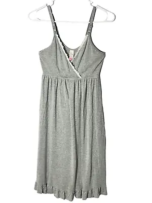 Secret Treasures Womens Sleeveless Gray Maternity Nightgown Size Small/Medium • $13.50