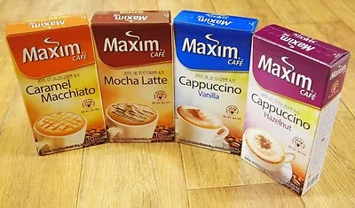 Korea Maxim Hazelnut Vanilla Mocha Macchiato Instant Flavored Coffee Set 40ea • $33.97